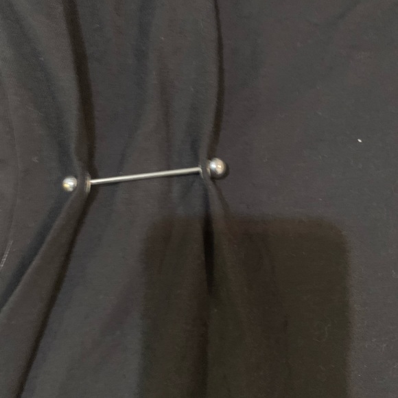 Missguided black cotton t-shirt dress - Picture 3 of 3